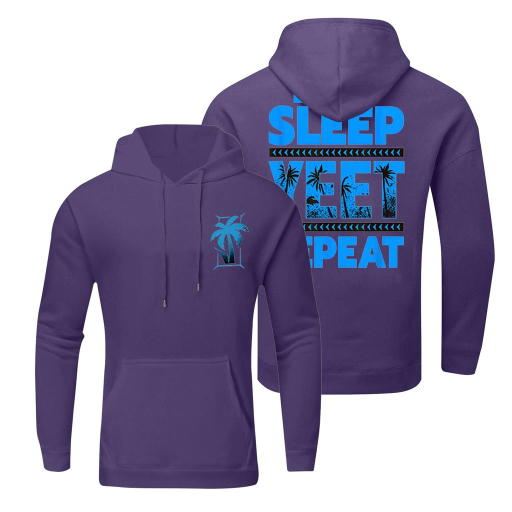 Wiosenna męska bluza z kapturem z nadrukiem, codzienna, luźna, opadające ramiona