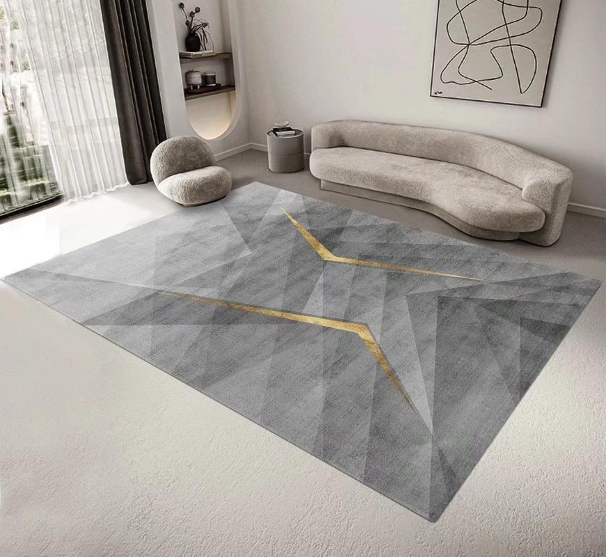 

Современный Нескользящий Машинная Стирка Большой Ковер для Гостиной Фланелевый серый цвет Домашние Ковры для Спальни Роскошный Придверный Коврик 60*90cm