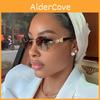Fashion Oval Cat Eye Glasses With Gold Frame And Gray Lens Uv400 Sun Protection For Women And Girls
