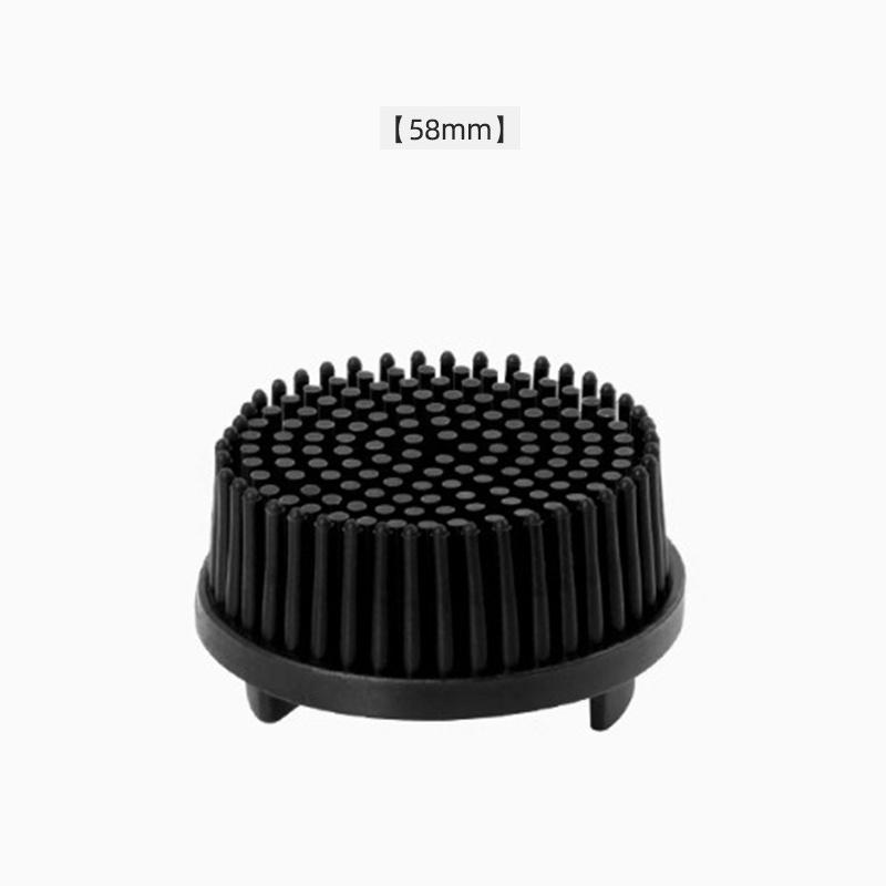 Kaffeemaschinen-Reinigungsbürste Silikon Rundkopf Kaffeebürste 51mm 58mm Espresso Brühgruppen-Reinigungsbürste Abnehmbare Bürste