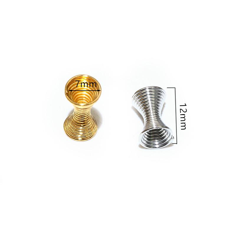 15-30pcs Spring Funnel Shape Spacer Beads Caps DIY Beading Supplies Cone Spring Coil End Caps For Jewelry Makings Accessories