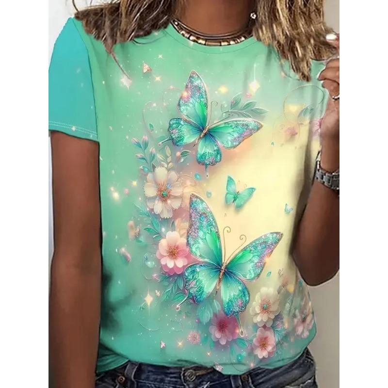 Casual Versatile Fashion Trend High-quality Breathable Loose Short Sleeved Round Neck T-shirt