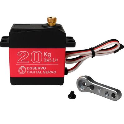 DS3120MG 20KG Dijital Servo | Su Geçirmez Alüminyum Gövde | 180° Kontrol Açısı | RC Araçlar İçin Yüksek Tork | Kırmızı, Metal