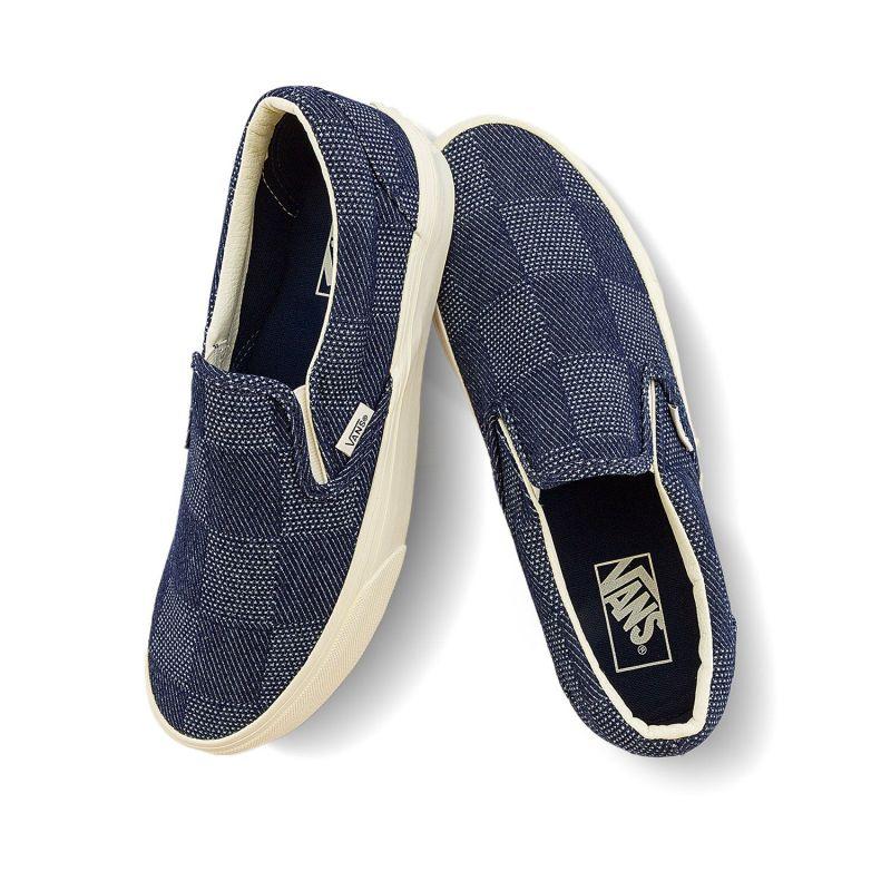 Vans Classic Slip On 'Checkerboard Denim Navy' Sneakers VN0A2Z41NVY