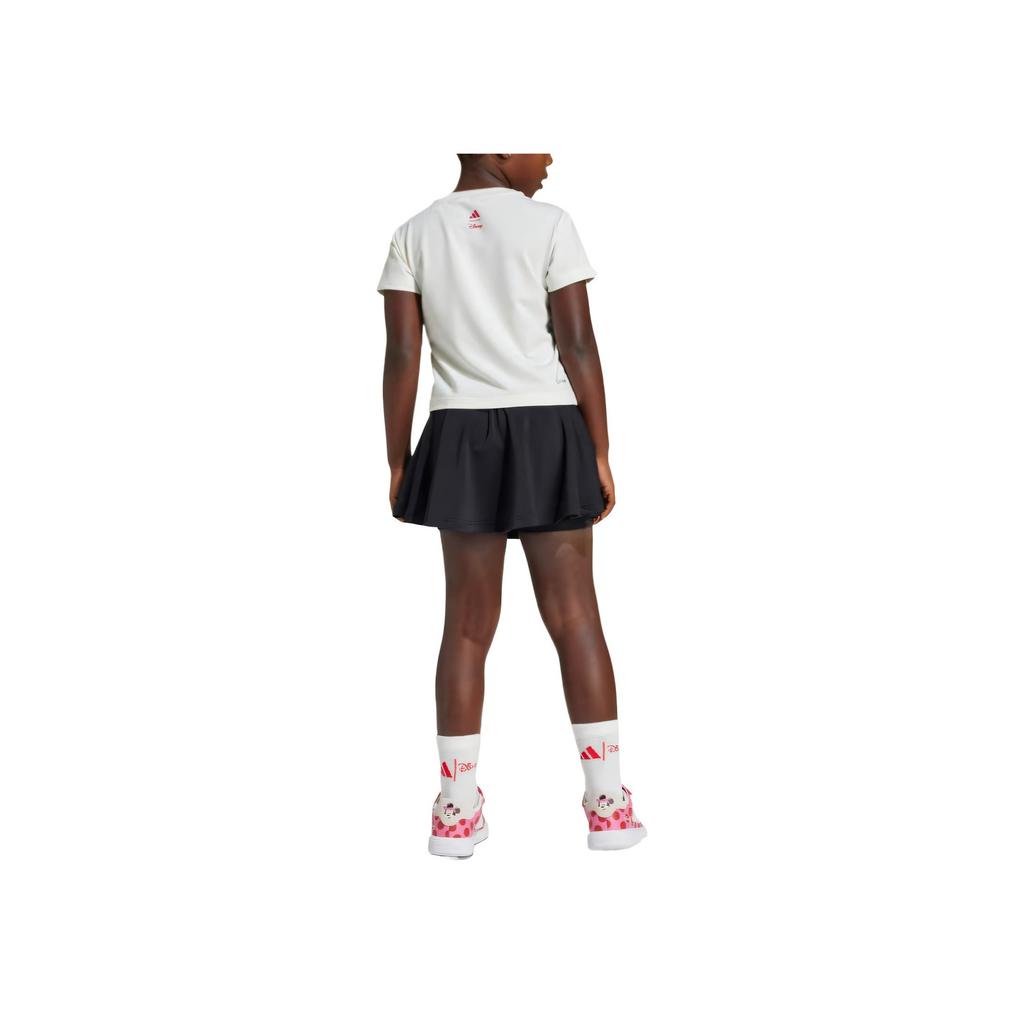 Adidas Dress Set Disney Climacool Sportswear Minnie Comfortable Simple Fashionable Short Sleeve Kids Dress Set Gray White JF3622