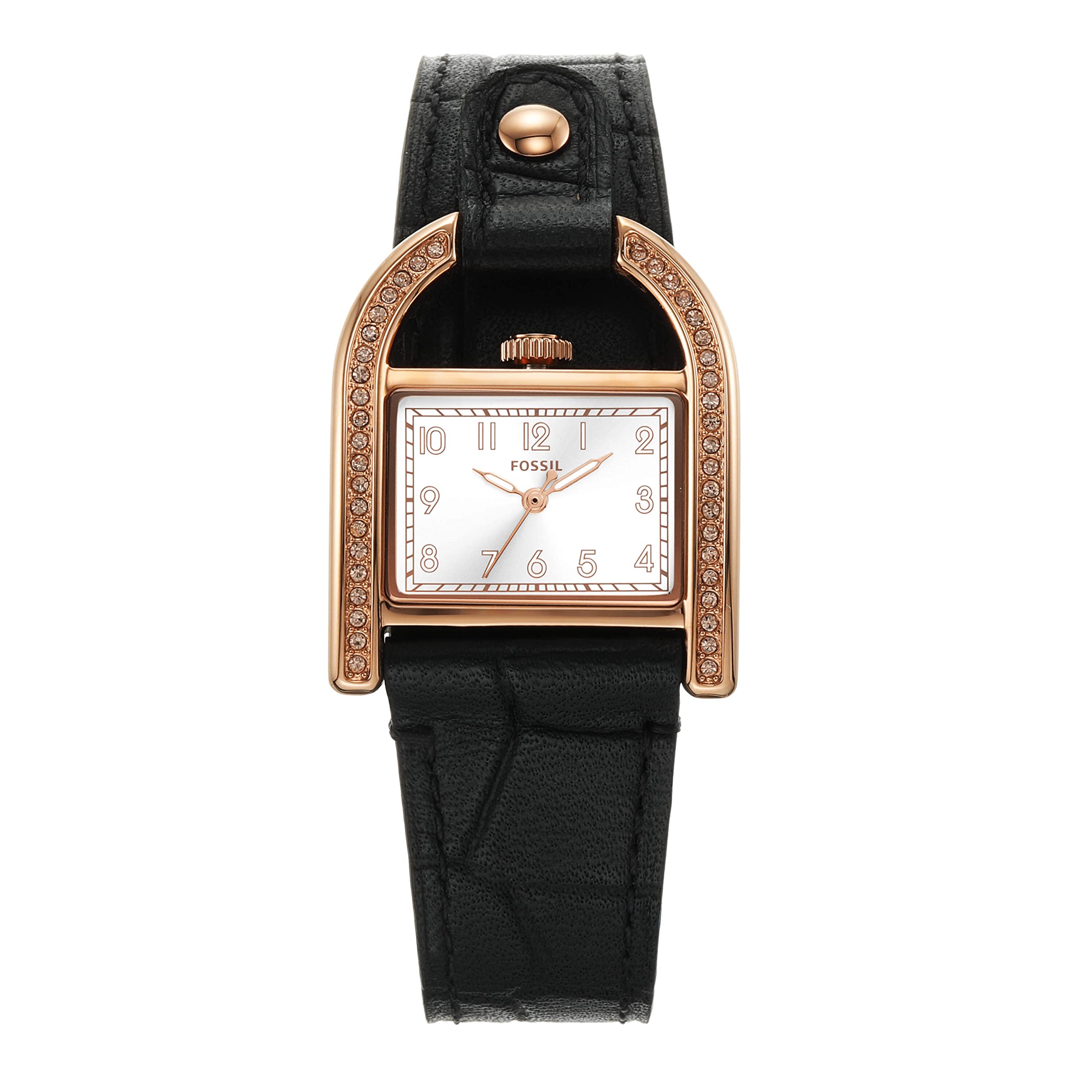 Fossil HARWELL Three-Hand Eco-Leather Watch Black