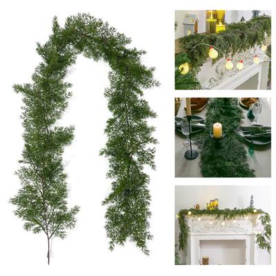 6.2ft Kunstcederslinger Norfolkpijnboom Swag Kerstgroen Stelen Kunstden