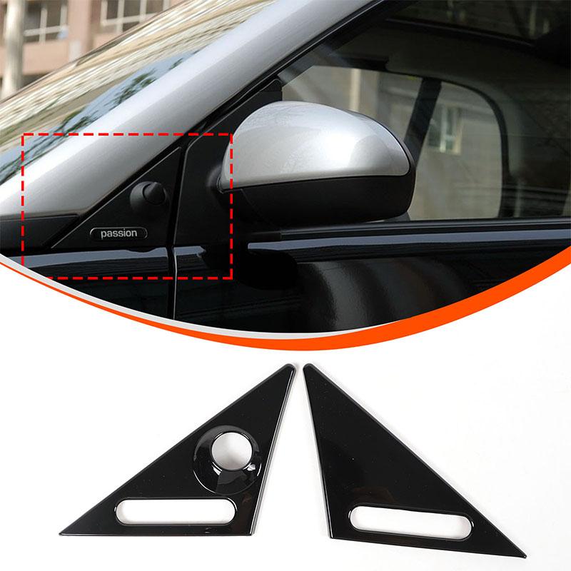For Benz Smart 451 Fortwo 2009-2015 ABS Car Rearview Mirror Triangle Trim Panel A-pillar Antenna Decorative Sticker Accessories