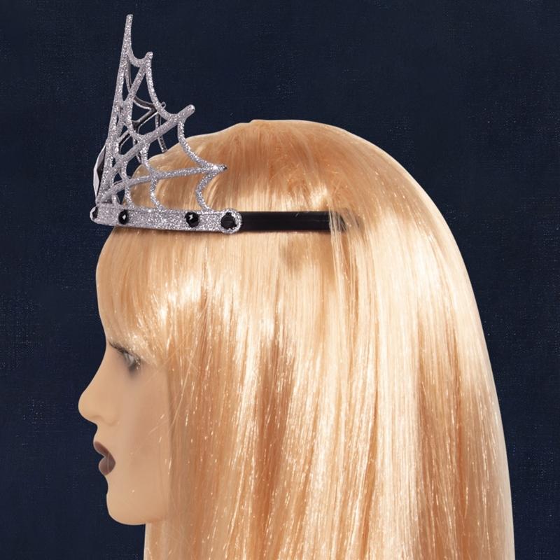Queen Tiaras Hairhoop Crowns Headband for Parties Women Spiderweb Headband for Cosplay Costume