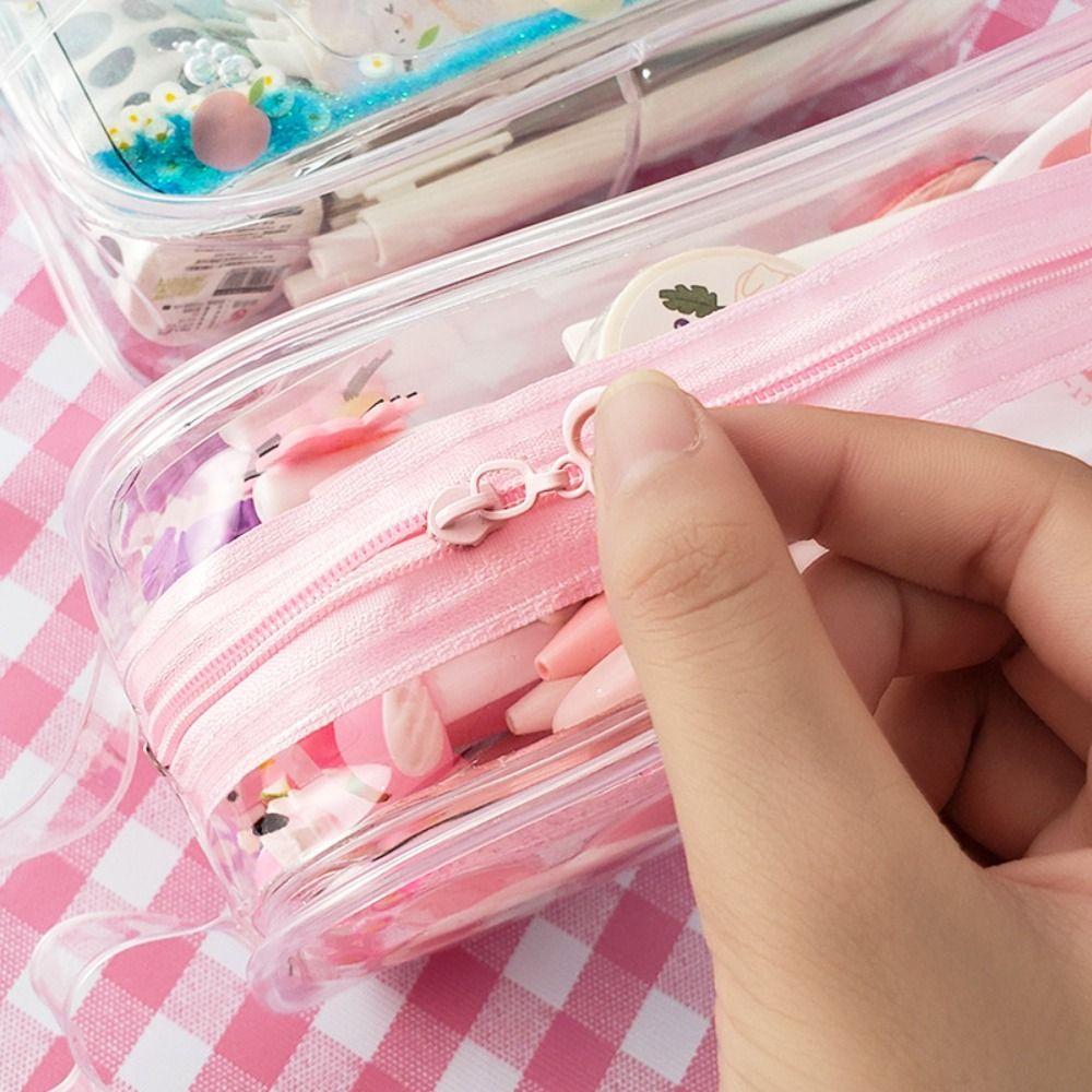 Cartoon Pencil Bag Large Capacity Cosmetic Bag Cute Stationery Bag