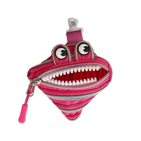 Mini Coin Purse Cute Big Mouth Coin Pouch Fun Zippered Coin Bag for Earbuds Lipstick Trendy Bag Accessory