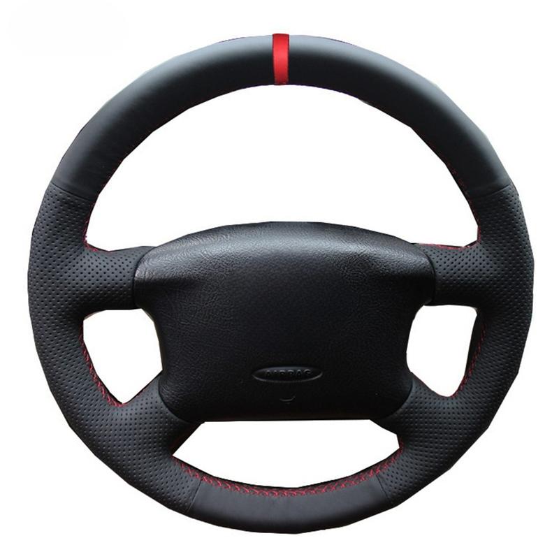 Car Steering Wheel Cover Original Steering Wheel Braid For Volkswagen VW Passat B5 1996-2005 Golf 4 1998-2004 Seat Alhambra