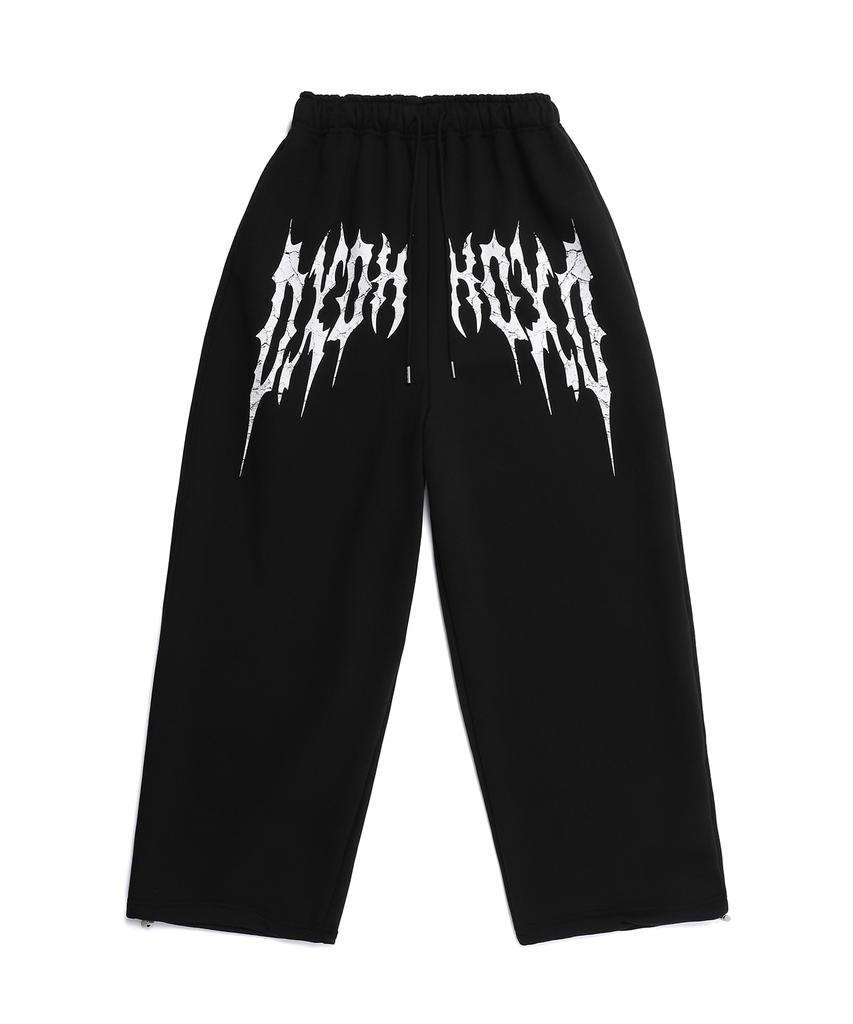 D.XO.H Symmetrical Logo Big Wide Pants Black/White
