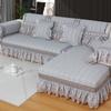 Sofaüberwurf Vollständige Abdeckung Gestepptes Kissen für alle Jahreszeiten Hochwertiger Sofa-Überwurf im europäischen Stil Eleganter Möbelschutz