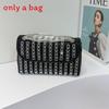Classic Polyester Chain Shoulder Bag With Sparkling Water Drill For Casual Streetwear
