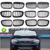 For BMW 1 Series F20 F21 2011-2014 Single/Double/Diamond Style Front Bumper Racing Grille Kidney Mesh Grill Car Replacement