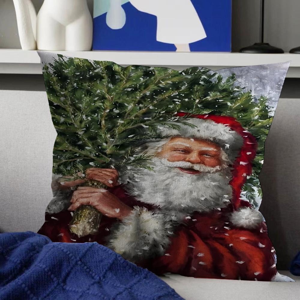 Merry Christmas Pillow Anime Pillow Sofa Bed Head Pillow Cover Cushion Cover 45x45 Cm Fashion