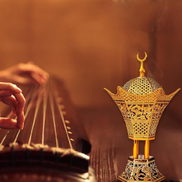 Elegantní arabské elektrické kadidelnice Zlatá povrchová úprava Zlepšuje atmosféru domova Vysoké teploty