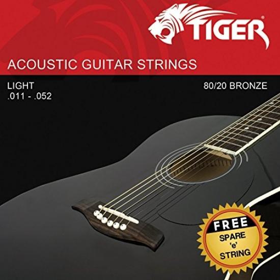 Tiger cordes pour guitare acoustique ? super léger (.011-.052) ? cordes en  acier pour guitare acoustique - comprar a precios bajos en la tienda en  línea Joom
