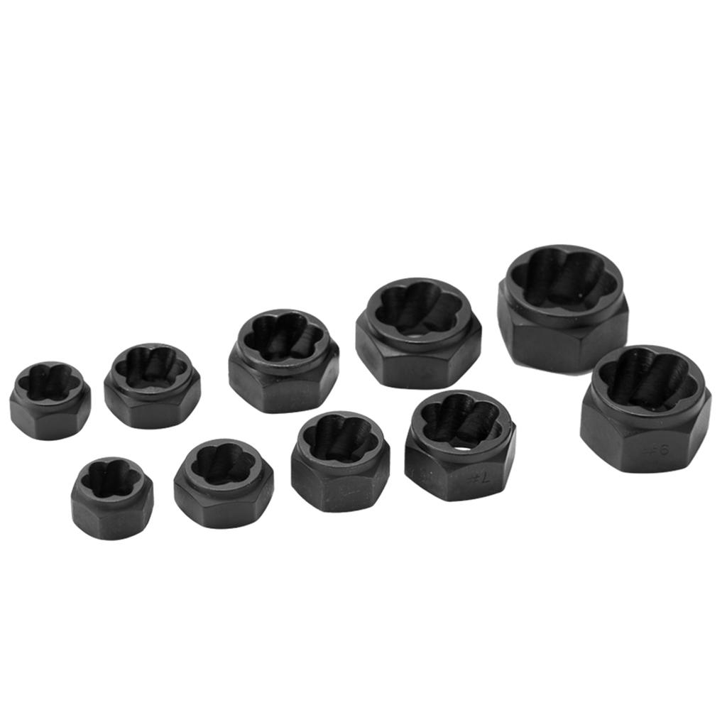 10pcs Damaged   Nut Screw Remover Tool Kit Damaged   Removal Set Damaged   Nut Screw Removal Socket