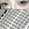 HERORANGE Dream Fox Glue-Free Cluster Eyelashes – Natural, Dense, Fox-Eye Look for Beginners