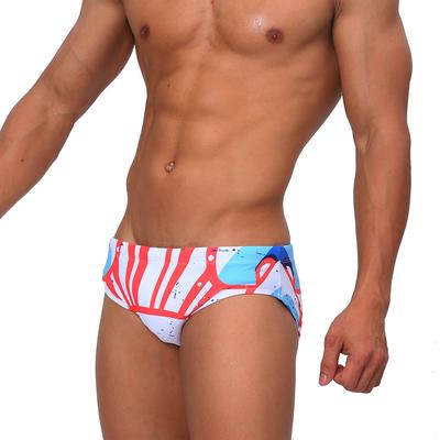 Herenmode Zwemslip met bloemenprint Lage taille Grote maten Zomerstrandkleding FREESTYLE UP-LIFT