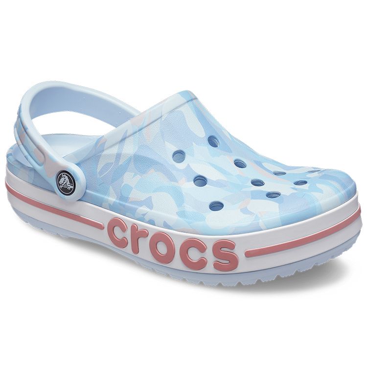 Crocs Classic Clog EVA Printed Logo Unisex Clogs Blue 207806-4JQ