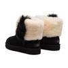 UGG Vintage Lehké Teplé Protiskluzové Sněhule z Ovčí Kůže Semišové Dámské boty Černé 1101039-BLK
