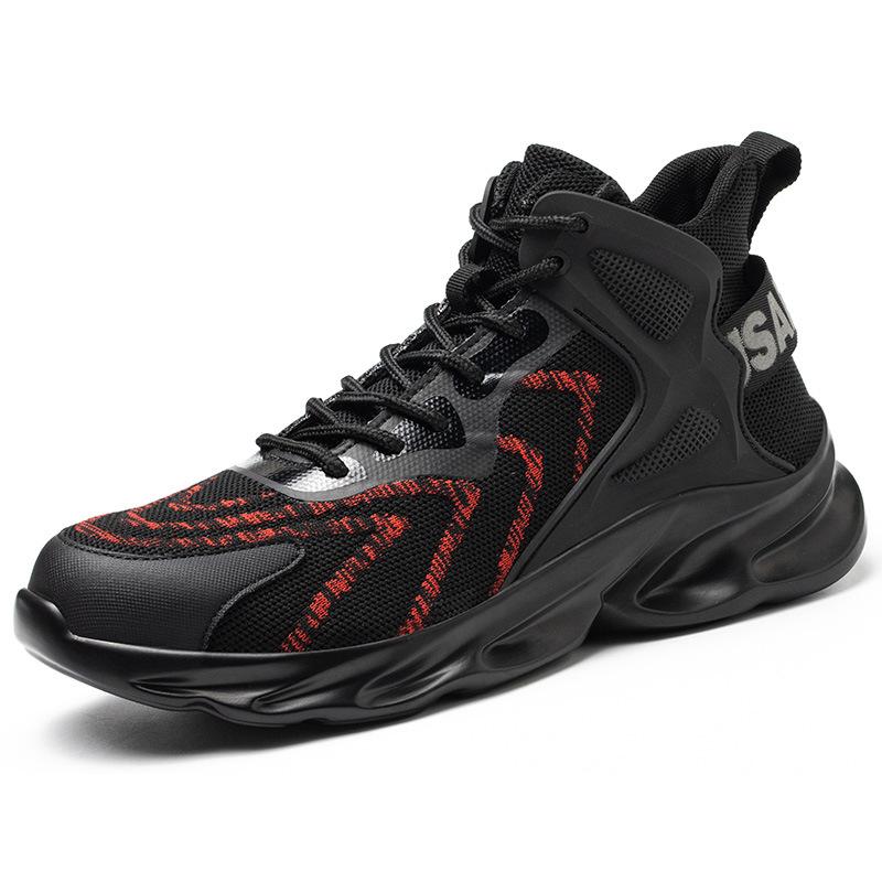 

мужская защитная обувь от ударов и проколов, легкая, дышащая, с изоляцией, рабочая обувь на одной педали FZ-77 red; CN48