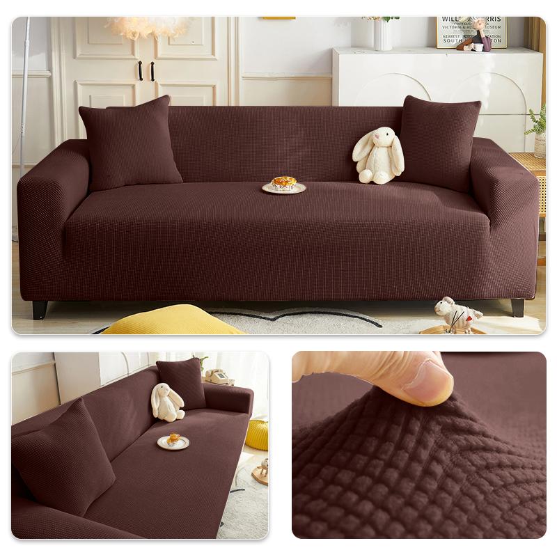 Elastic Adjustable Sofa Cover Non-slip Jacquard Armchair Sofa Pad L Shape Sofa Covers For Living Room 1/2/3/4/5 Seat Home Decor