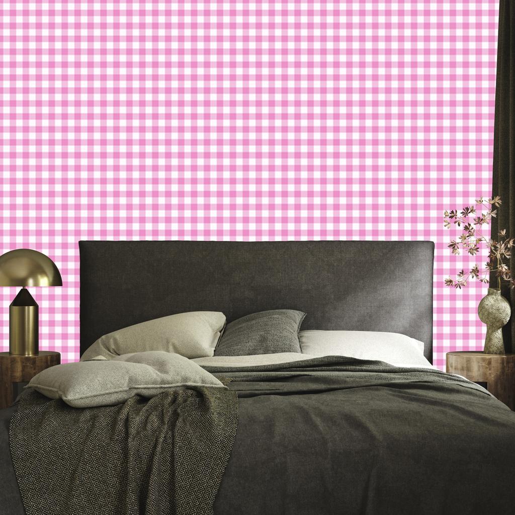 Wallpaper Fabric Pattern Powder Pink and White, Clear Detail 50x1000