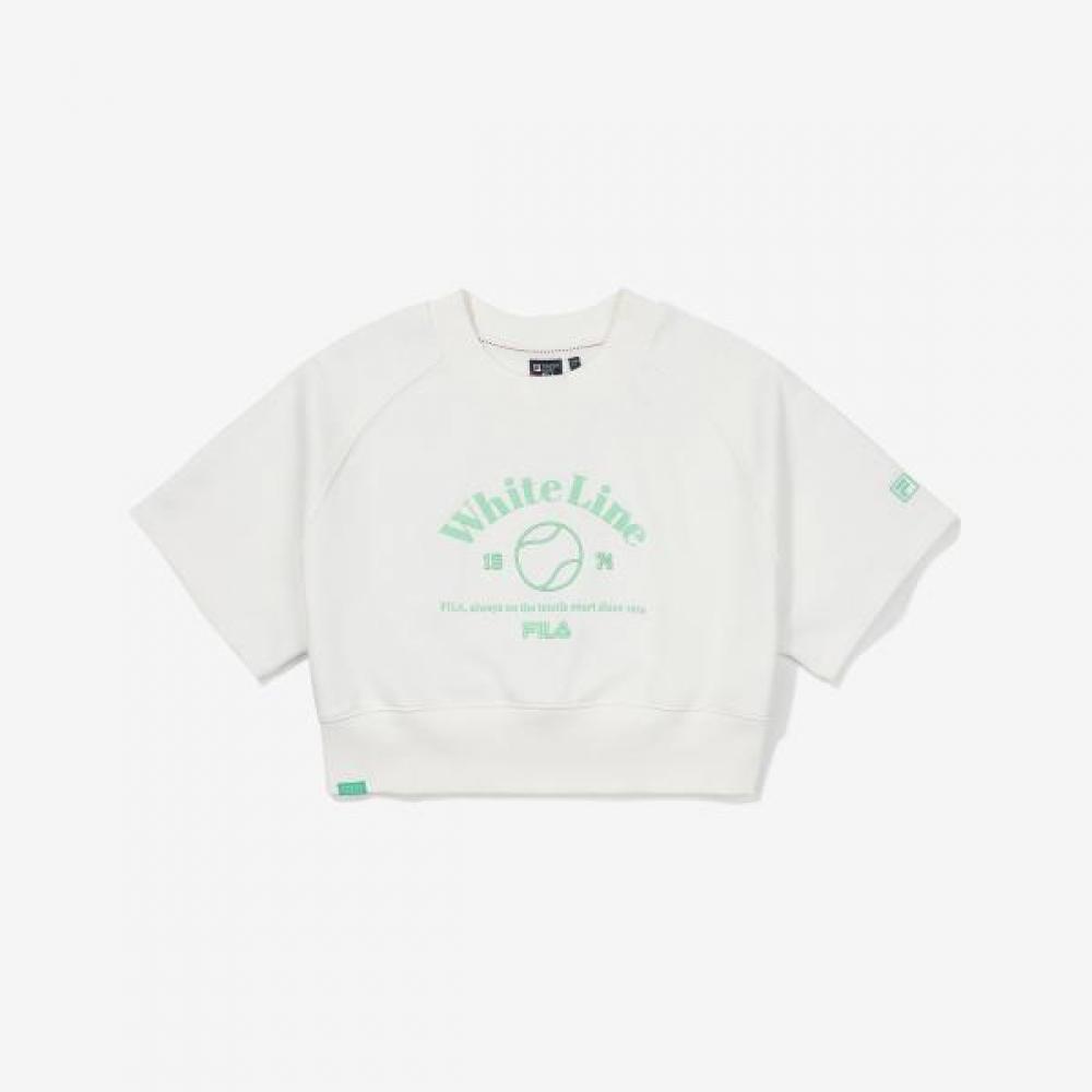 Fila Short Sleeve Sweatshirt Tennis Life Fs2pof2361f Owh white/95