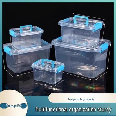 Large Transparent Multi-Purpose Storage Box for Clothes and Toys - Durable and Sturdy