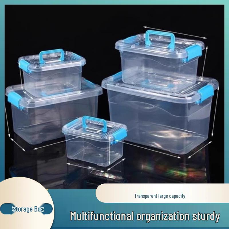 Large Transparent Multi-Purpose Storage Box for Clothes and Toys - Durable and Sturdy