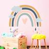 2Pcs Rainbow Paradise Children's Room Wall Sticker PVC Self-adhesive Paper Art Mural Home Decoration Wallpaper