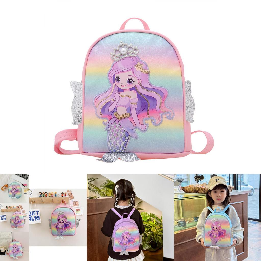 Adorable Mini Mermaid Backpack For Kids With Sparkling Sequins And Comfortable Design