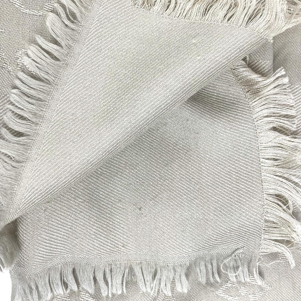 Louis Vuitton M71336 Monogram Shawl Fringe Scarf Stole Large Size Shawl Beige