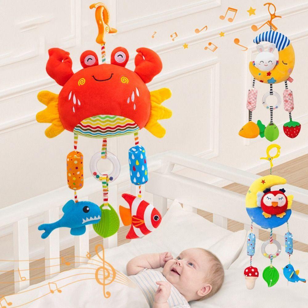 Grab Ability Training Stroller Hanging Toys Bell Toys Infant Crib Pendant  Stroller Use