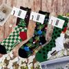 HappySocks Women's Colorful Christmas Tree & Snowman Mid-Calf Socks