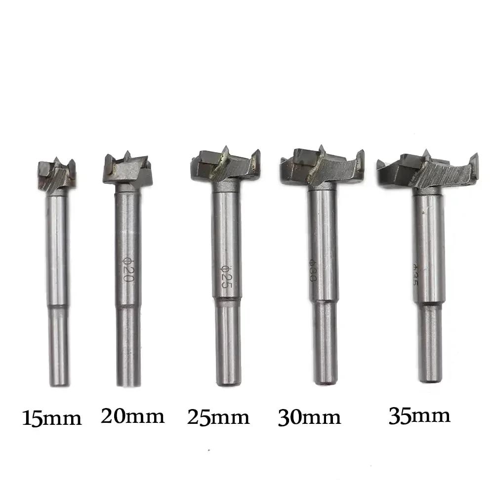 1pc Wood Drill Bit Set - Self-Centering Hole Saw Cutter (15-35mm)
