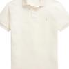 Polo Ralph Lauren Slim Fit Short Sleeve Button Polo Shirt Men tops Cream MNPOKNI1N823385-101