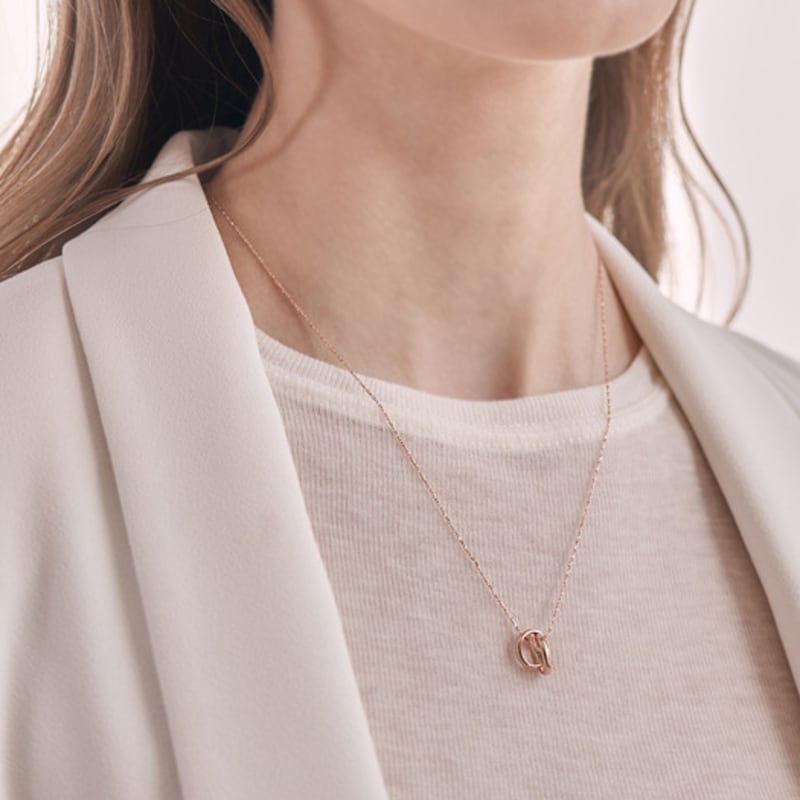 ELLE Jewelry Triple Ring Necklace ELBRNN189