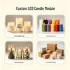 Acrylic Bullet-Shaped Remote-Controlled Flameless Candle Lamp