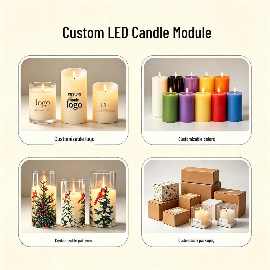 Acrylic Bullet-Shaped Remote-Controlled Flameless Candle Lamp