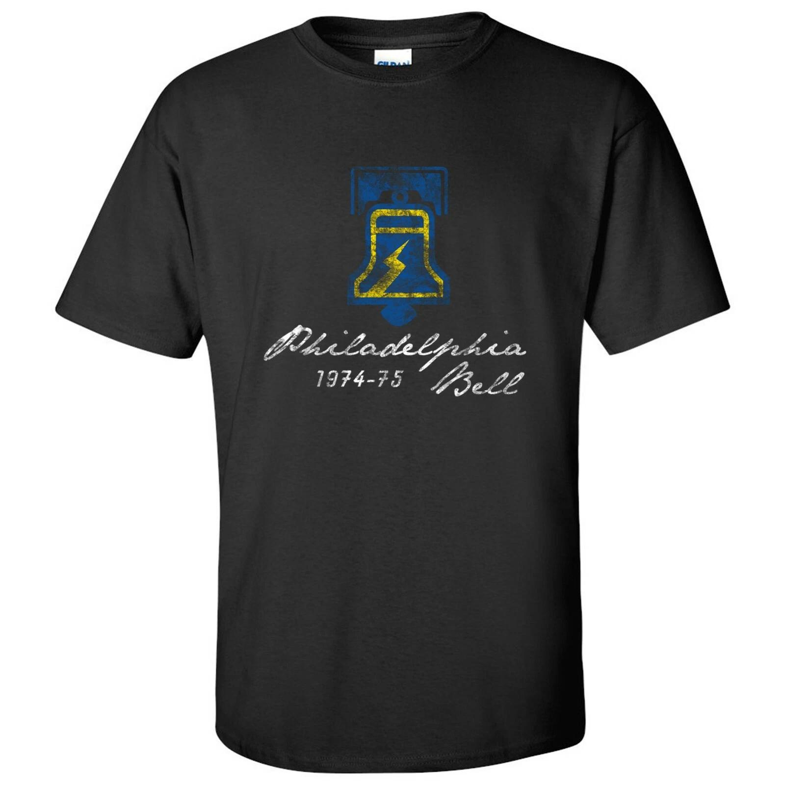 WFL Philadelphia Bell UGP Classics Basic Cotton T-Shirt - Black 2XL