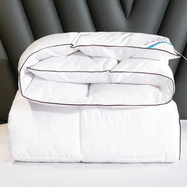White Goose Down Duvet, Warm Winter Duvet Insert Quilted Bed Comforter, King, Queen, Full, Twin Size, Kid Bed, Patchwork Blanket