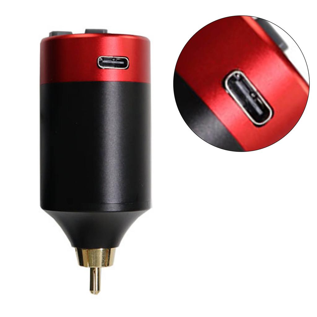1500mAh Tattoo Pen Power Supply USB Rechargeable Long Lasting Aluminum Alloy Tattoo Machine Battery