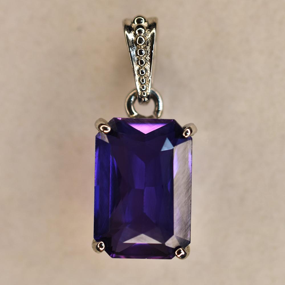 Pandantiv din Argint Sterling 925 Tanzanit Natural Violet 22.40 Ct Piatră Prețioasă CERTIFICAT my.pd-25-k
