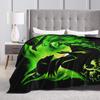 Sleeping Beauty Maleficent Villain Velvet Throw Blankets Bad Witches Blankets for Home Travel Lightweight Thin Outdoor Portable