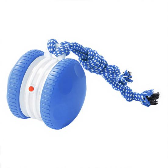 Interactive Dog Toy Automatic Rolling Dog Toy with 2 Speed Settings Chirping Touch Activated Electric Rolling Ball for Small To Large Dogs Chewing